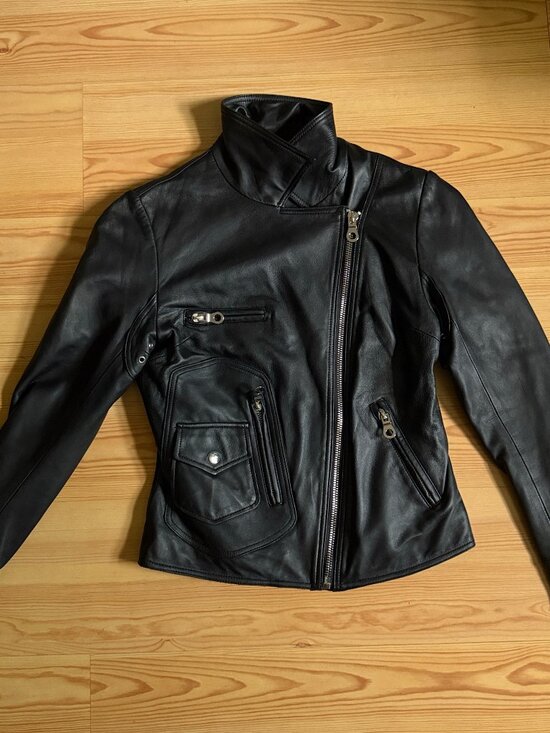UNIQUISM NEW YORK Jackets & Blazers - Leather Jacket 100% Lambskin Black Moto Biker Zip Uniquism New York Small